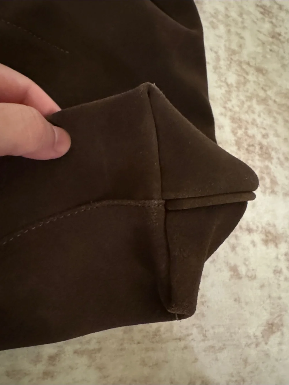 NWT & Other Stories Large Suede Tote Bag - Brown - Picture 5 of 11